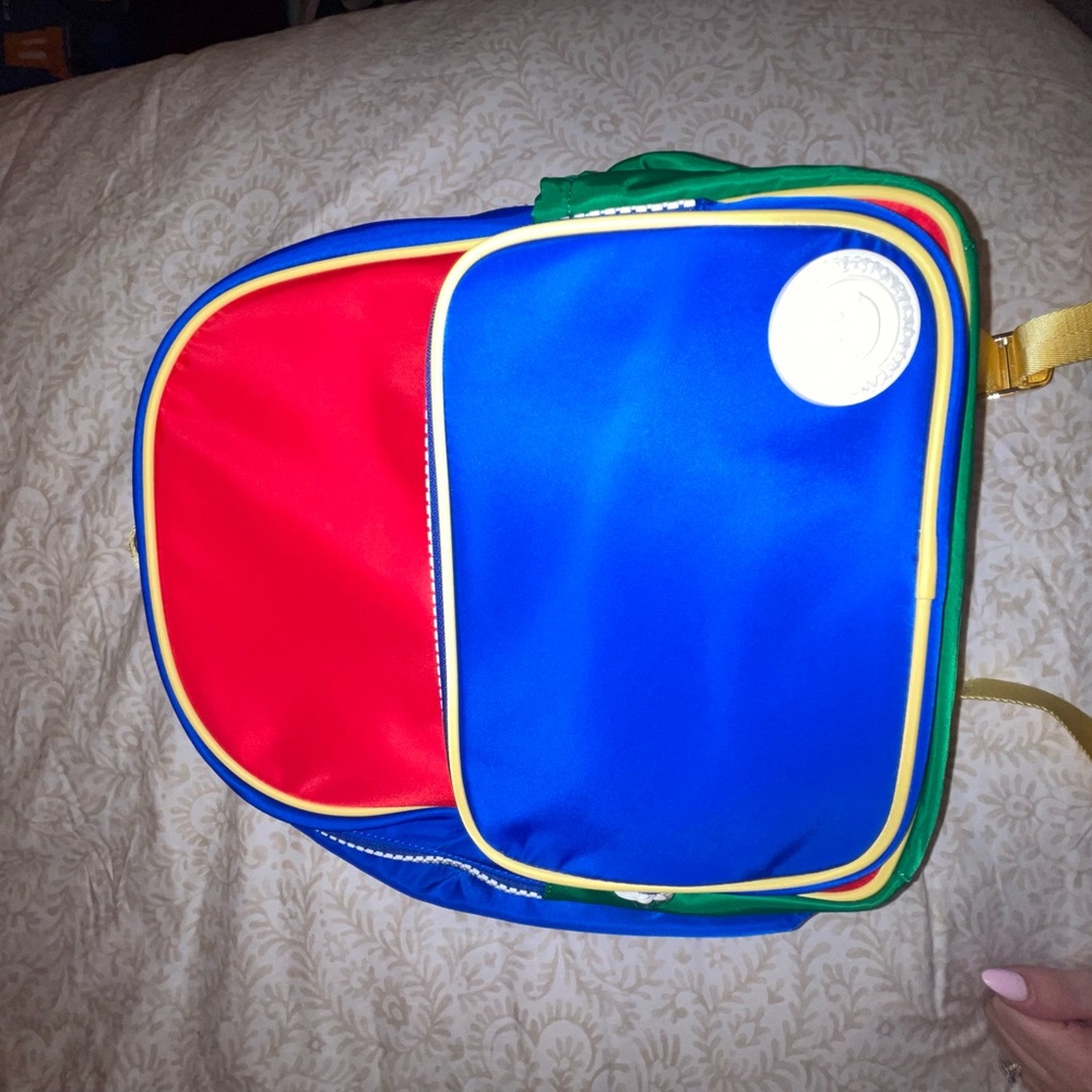 DO NOT PURCHASE NO LONGER FOR SALE Colorful Backpack with Red and Blue Panels